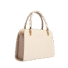 Textured Handbag with Detachable Sling Strap
